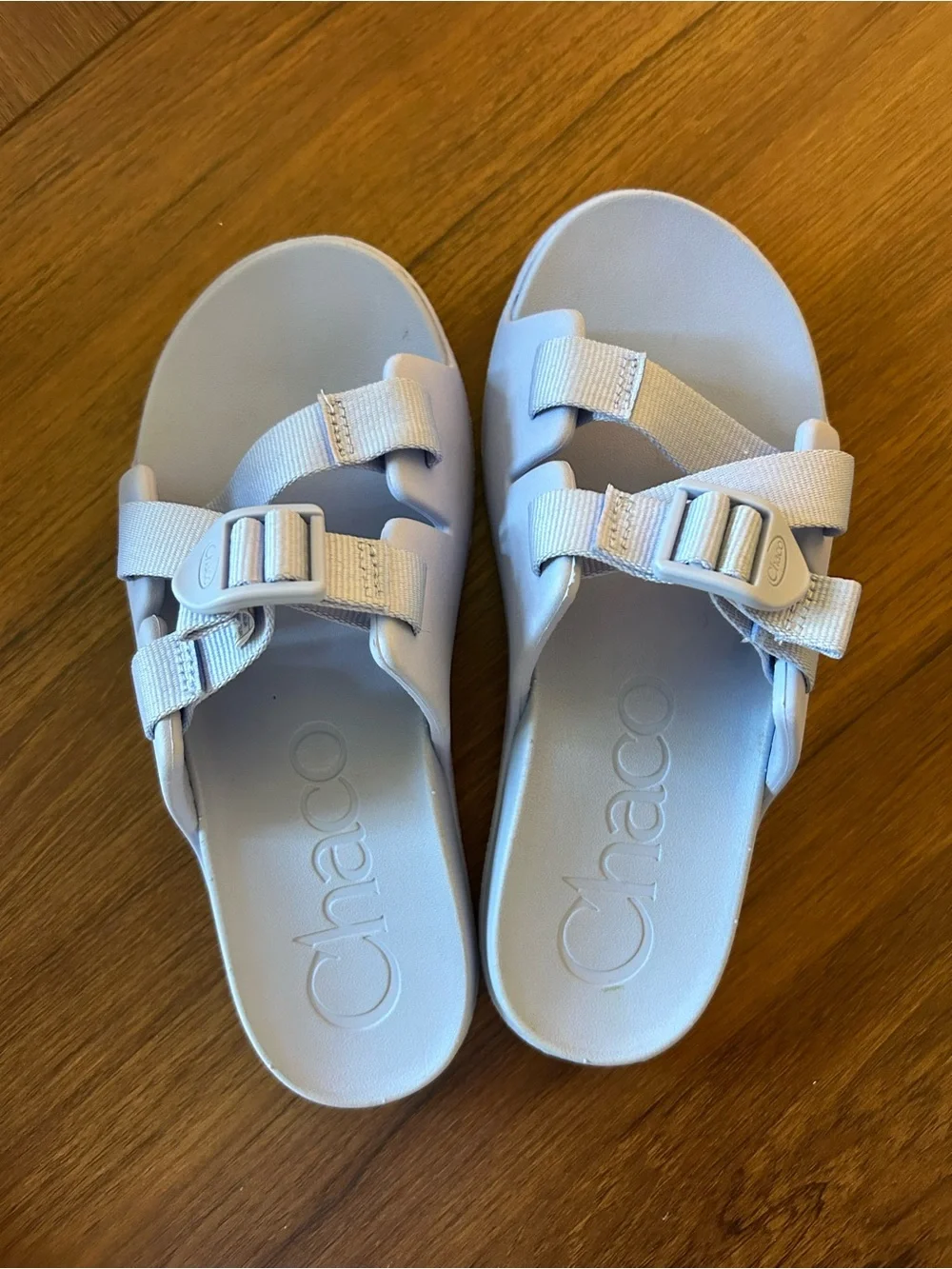 Chaco Kids Powder Blue Chillo Slide Sandals Big Kid size 4